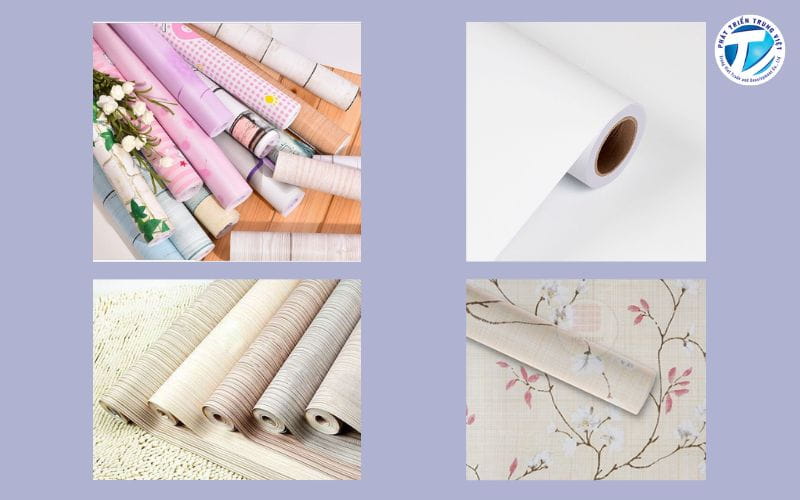 Một số loại giấy dán tường phổ biến
